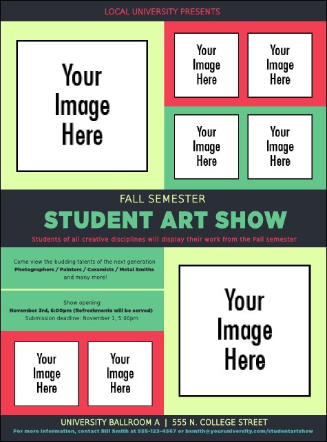 Image Upload Flyer Product Front