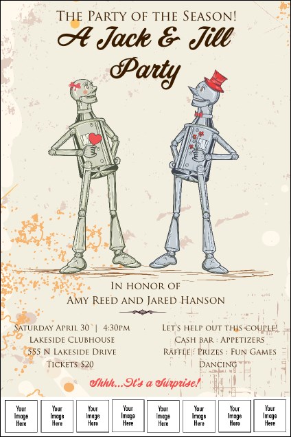 Robot Jack and Jill Logo Poster Product Front