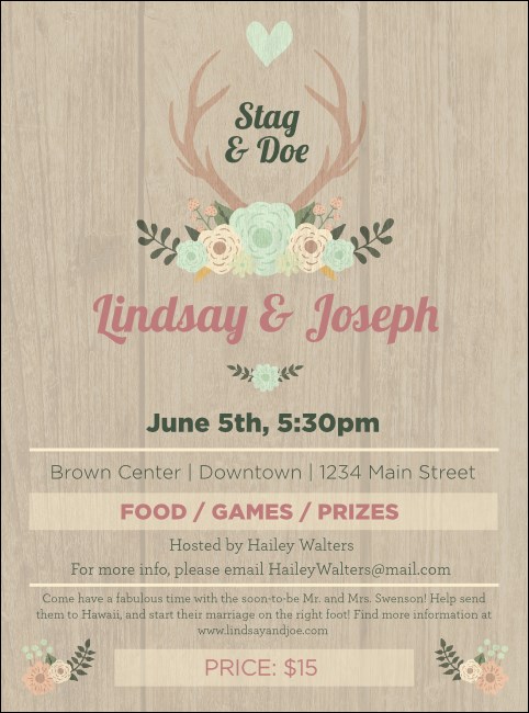Flower Stag & Doe Flyer Product Front