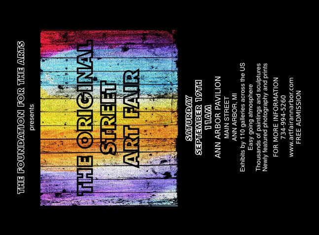 Art Fair Invitation Product Front