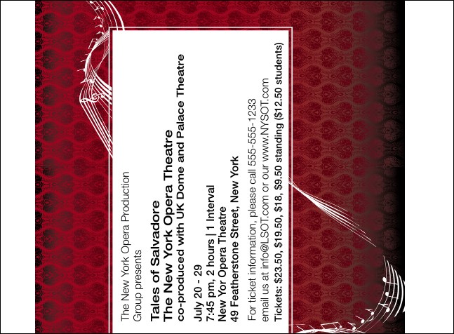 Opera Invitation Product Front