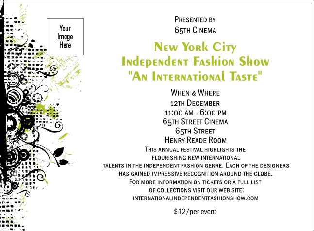 Fashion Show Invitation