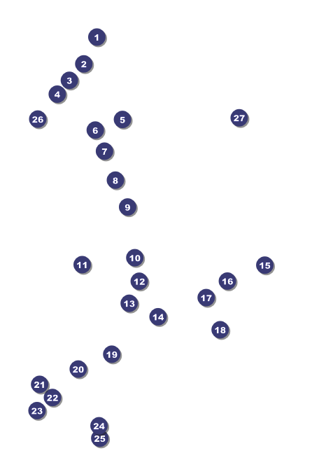 Wrestling Invitation (Orange) Front Field Markers