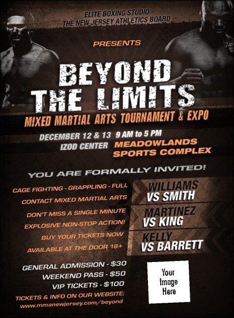 MMA Main Event Invitation (Brown) Product Front