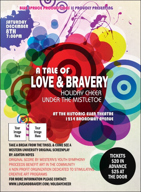 Colour Circles Invitation Product Front