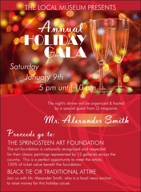 Champagne Lights Invitation Product Front