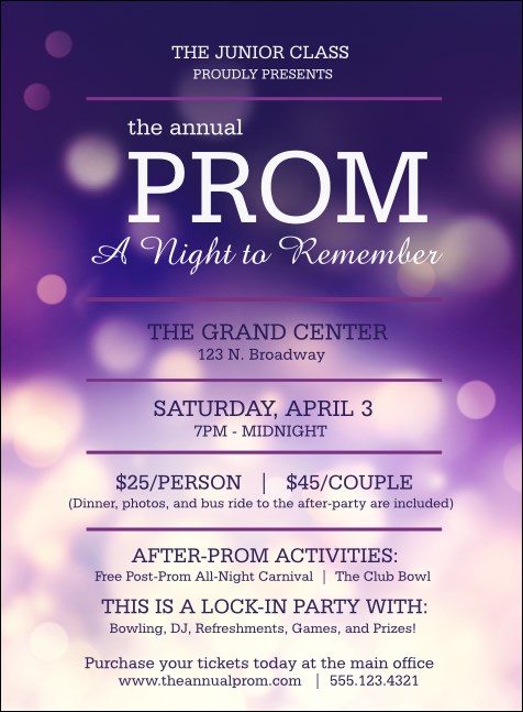 Abstract Lights Invitation Product Front