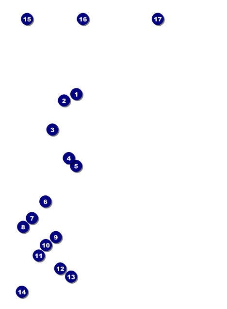 Sweet Sixteen Purple Chevron Invitation Front Field Markers