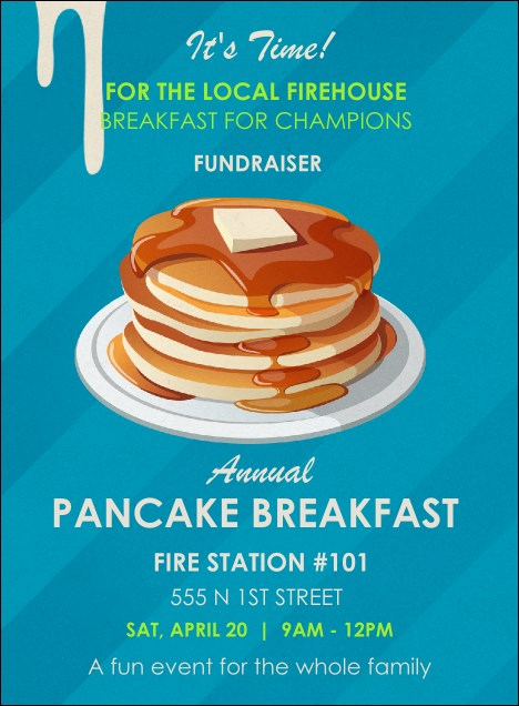 Pancake Breakfast Invitation Product Front