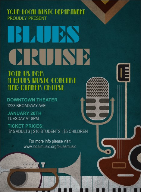 Blues Invitation Product Front