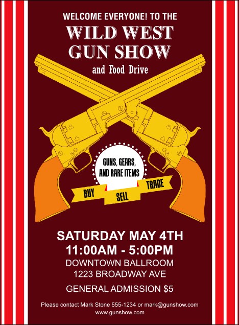Gun Show Invitation Product Front