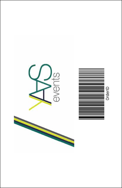 2012 Gala Plaid Green Drink Ticket Product Back