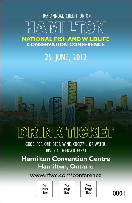 Hamilton Drink Ticket Product Front