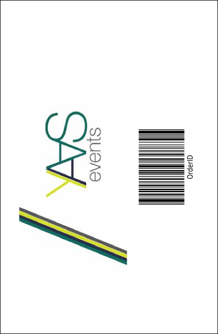Run for a Cause Blue & Green Drink Ticket Product Back