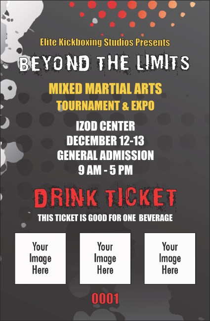 MMA Frontkick Drink Ticket