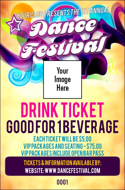 Disco Dance Drink Ticket