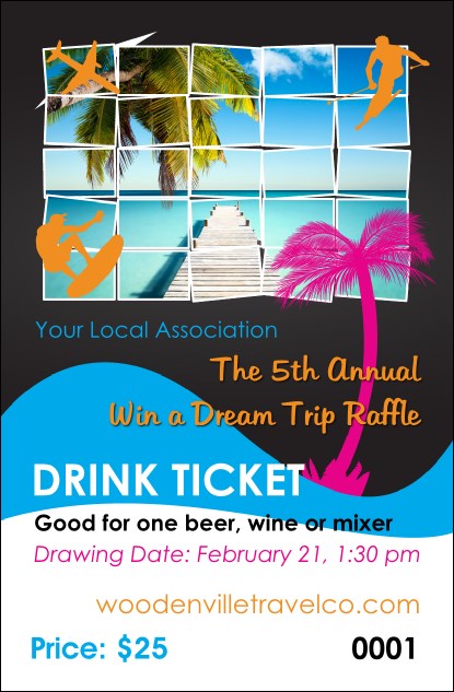 Win a Vacation Drink Ticket Product Front