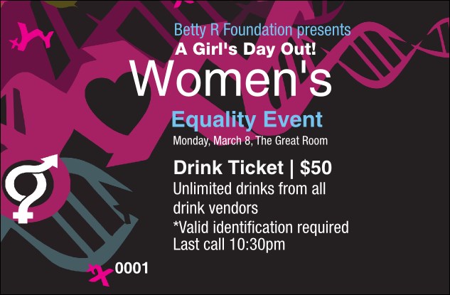 Equality Drink Ticket Product Front