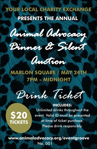 Animal Print Drink Ticket Product Front