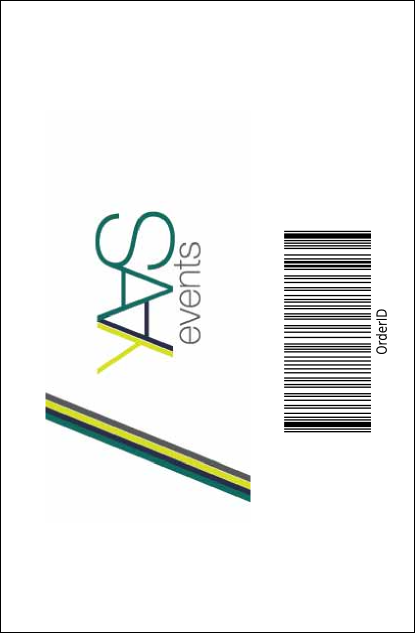 Abstract Drink Ticket Product Back