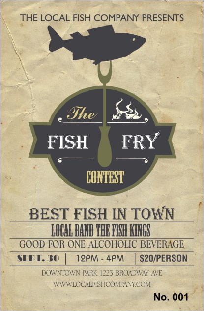 Fish Fry Drink Ticket Product Front