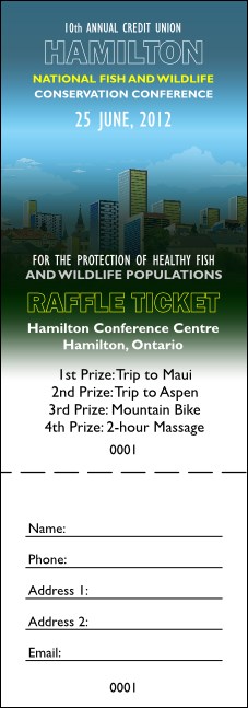 Hamilton Raffle Ticket Product Front