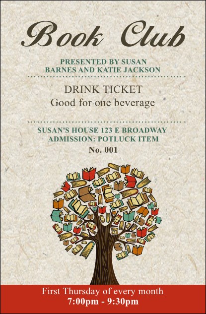 Books Drink Ticket