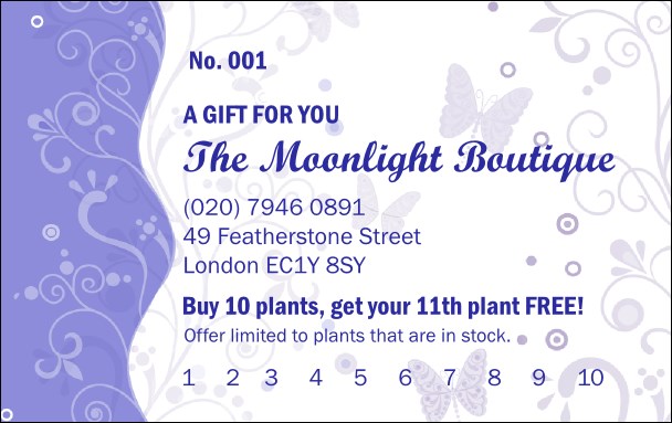 Boutique Gift Card Product Front