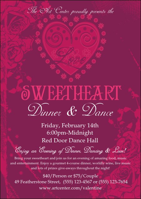 Valentine Heart Postcard Product Front