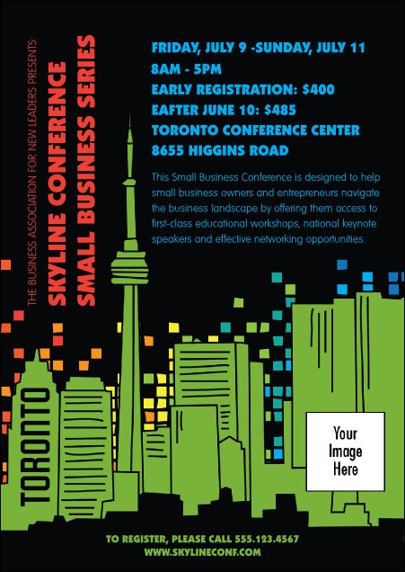 Toronto Postcard (Black) Product Front
