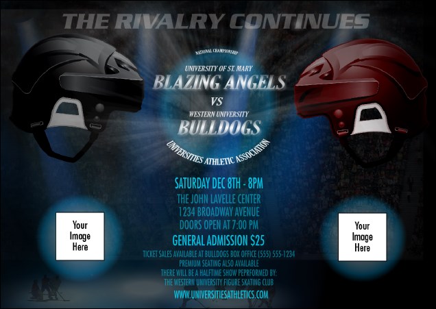 Hockey Faceoff Postcard Product Front