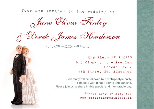 Vintage Bride and Groom Postcard Product Front