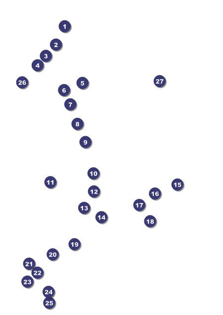 Wrestling Postcard (Orange) Front Field Markers
