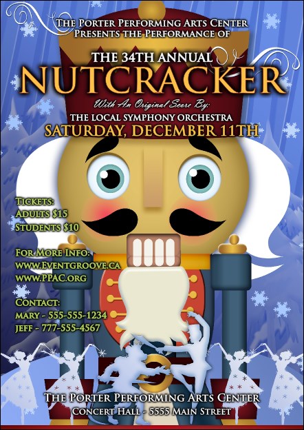Nutcracker Ballet Postcard Product Front