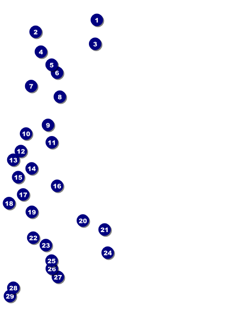 Dance Circles Postcard Front Field Markers