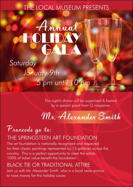 Champagne Lights Postcard Product Front