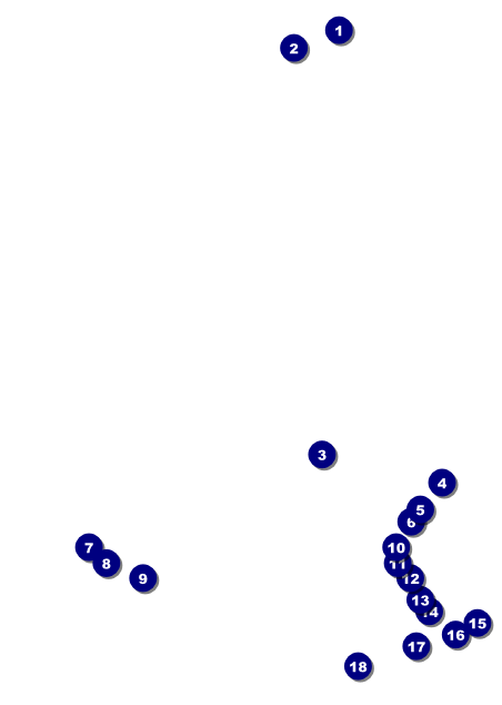 Cherry Blossom Circle Postcard Front Field Markers