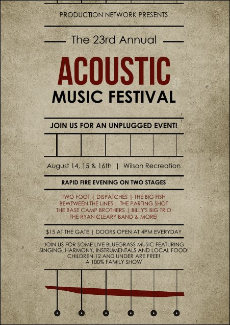 Acoustic Strings Postcard Product Front