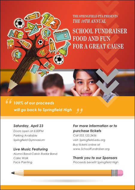 Fundraiser Education Postcard Product Front