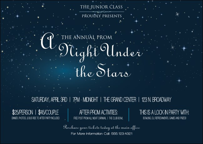 Star Theme Postcard Product Front