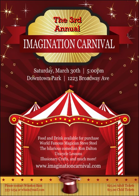 Red Tent Postcard Product Front