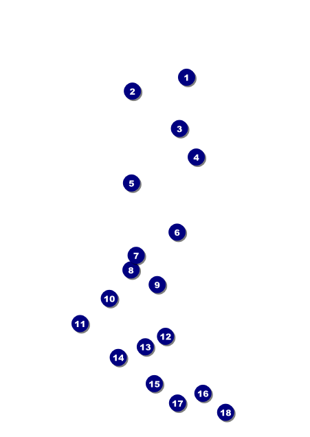 Soccer Stadium Postcard Front Field Markers