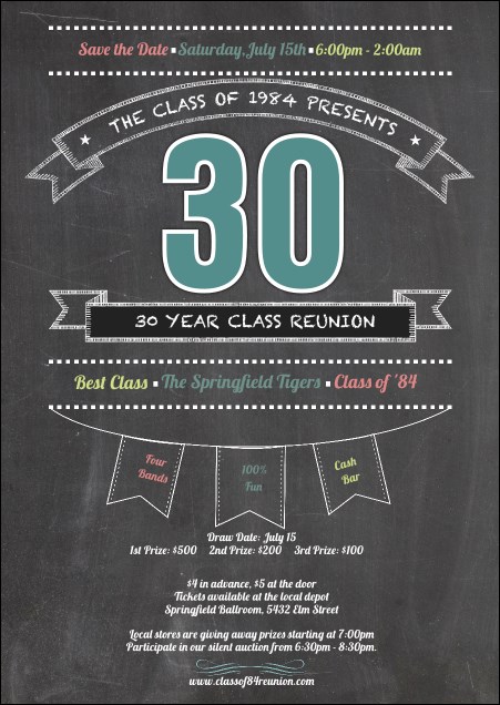 Class Reunion Postcard Product Front