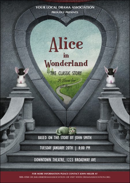 Alice in Wonderland Postcard Product Front