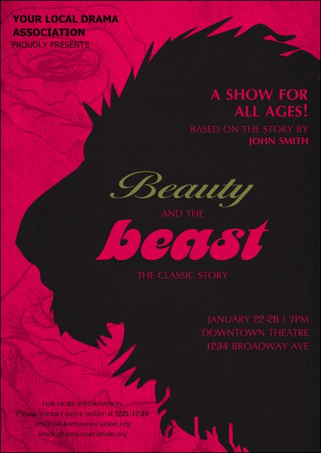 Beauty and the Beast Postcard