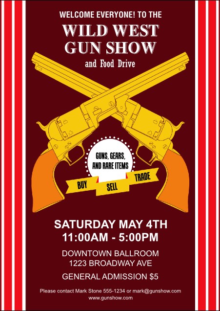 Gun Show Postcard