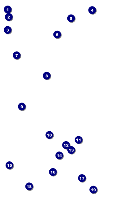 Orange Geometric Postcard Front Field Markers