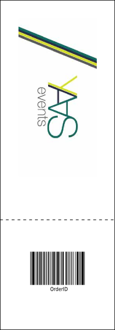 Hanukkah Abstract Raffle Ticket Product Back