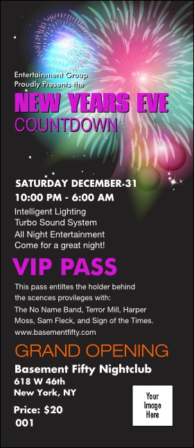 Fireworks VIP Pass Product Front