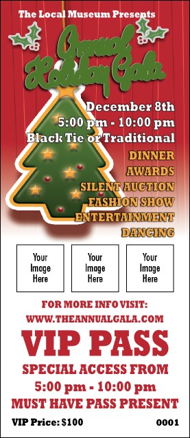 Holiday Tree VIP Pass Product Front